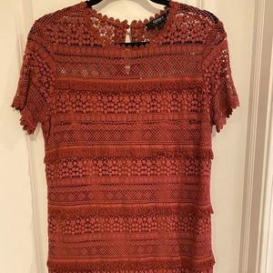 Anthropologie crotched mini dress